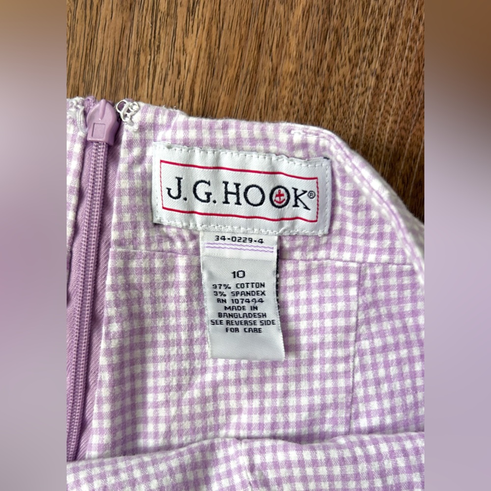 VTG 90s JG Hook Pastel Gingham Skirt Built-In Shorts Preppy Coquette Twee Y2K M - Picture 2 of 11